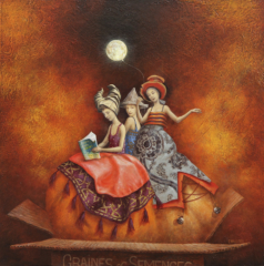 Au clair de la lune 60 x 60