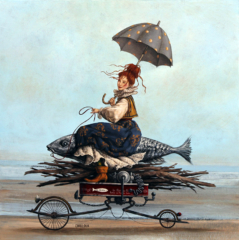 Balade à marée basse 60 x 60 cm