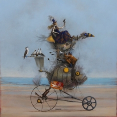 Capture de son à marée basse   100 cm x 100 cm