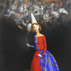 <em>Confidences oniriques d'un ballon 80 x 80</em>