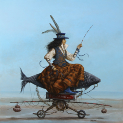 <em>DIANE à la plage 60 x 60</em>
