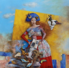 Dans la chevelure de Bérénice  80 cm x 80 cm