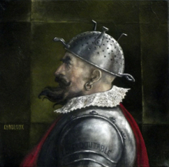 <em>Guerrier 20 x 20 </em>