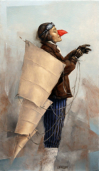 <em>Guerrier 20 x 20 </em>