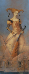 <em>La Dame au violon 50 x 20</em>