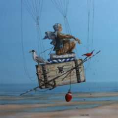 <em>La semeuse de coquillages 60 x 60 </em>