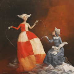 <em>La théorie des cordes … à sauter  60 x 60</em>