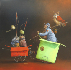 <em>La virée en boîte 60 x 60</em>