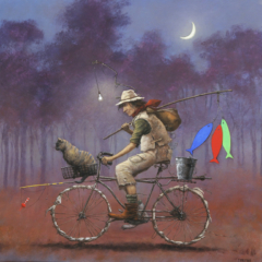 <em>Le braconnier 60 x 60</em>