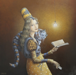 <em>Le chat lettré 40 x 40</em>