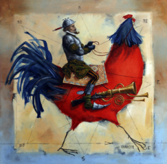 <em>Le mercenaire 60 x 60</em>