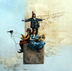 <em>Le mur du son 60 x 60 </em>