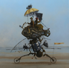 <em>Le piège à image à marée basse basse 80 x 80 </em>