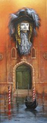 <em>Le sourire du masque 50 x 20</em>