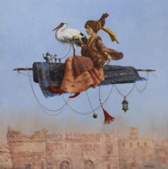 <em>Le tapis volant 60 x 60</em<