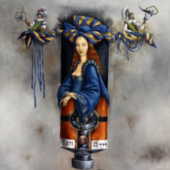 <em>Le tube des songes 100 x 100 </em>