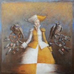 Les fous du volant   80 cm x 80 cm