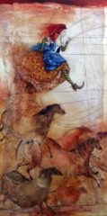 <em>Rattrapée par le temps 100 x 50</em>