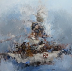 TRAFALGAR TOUR   100 cm x 100 cm
